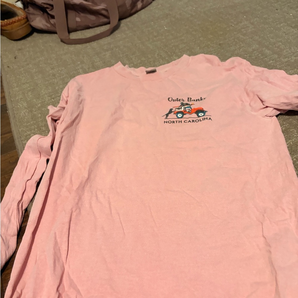 Outer Banks Women's Pink Long Sleeve Tee